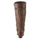 Incaltaminte Femei Bare Traps Quintona Wide Calf Wedge Boot Brown