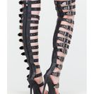 Incaltaminte Femei CheapChic Out West Strappy Buckled Gladiator Heels Black
