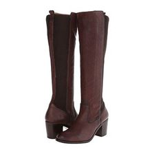 Incaltaminte Femei Frye Janis Gore Tall Dark Brown Buffalo Leather