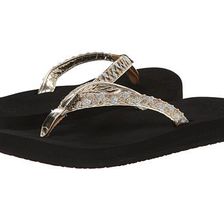 Incaltaminte Femei Reef Twisted Star Cushion BlackChampagne