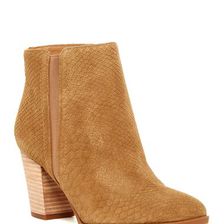 Incaltaminte Femei Franco Sarto Dipali Suede Snake Embossed Bootie CAMEL