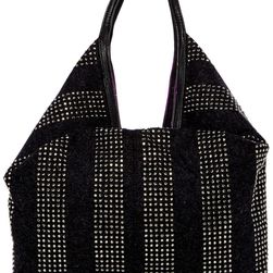 Deux Lux Raindrop Fortune Cookie Shoulder Bag CHARCOAL