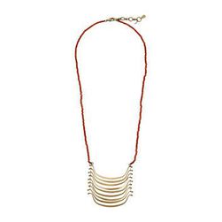 Bijuterii Femei Lucky Brand Red and Gold Multi Moon Necklace Gold