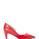 Incaltaminte Femei French Connection Tessi Red Konelli Mixed Media Pointed Toe d\'Orsay Pumps Tessi Red
