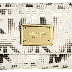 Michael Kors Jet Set Checkbook Wallet in Vanilla - Cream N/A