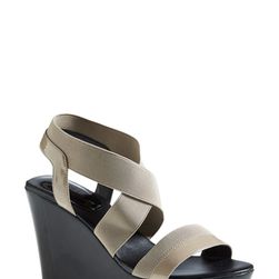 Incaltaminte Femei Charles by Charles David Feature Wedge Sandal TAUPE