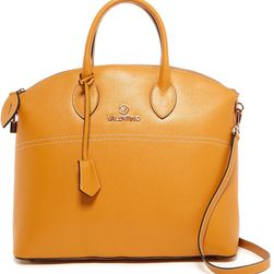 Valentino By Mario Valentino Bravia Saffiano Leather Convertible Tote MIELE