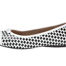 Incaltaminte Femei SoftWalk Naperville WhiteBlack Woven Soft Nappa LeatherPatent