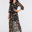 Rochie lungă din şifon 