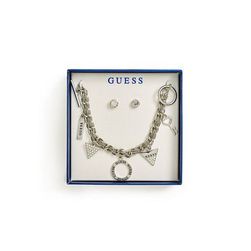 Bijuterii Femei GUESS Silver-Tone Bracelet Box Set silver