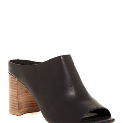 Incaltaminte Femei Jeffrey Campbell Newark Peep Toe Mule BLACK STAK