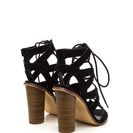 Incaltaminte Femei CheapChic Born To V Lace-up Heels Black