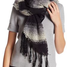 Accesorii Femei Collection Xiix Ombre Stripe Runway Wrap BLACK