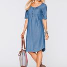 Rochie din blug cu mâneci 1/2 