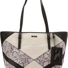 Nine West Ava Tote Milk/Black/White Multi