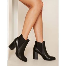 Incaltaminte Femei Forever21 Faux Leather Chelsea Boots Black