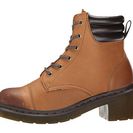 Incaltaminte Femei Dr Martens Alexandra 6-Eye Padded Collar Boot Tan Burnished Cowboy Up