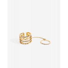 Bijuterii Femei CheapChic Layered Caged Link Ring Gold