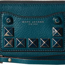 Marc Jacobs Recruit Chipped Studs Zip Phone Wristlet Teal