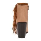 Incaltaminte Femei See by Chloe Pebbled Leather Wedge Bootie with A Fringe Nude