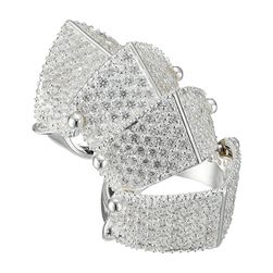 Vivienne Westwood Pave Armour Ring Silver
