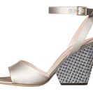 Incaltaminte Femei Kate Spade New York Isadora Dove SatinClear Stoned Heel