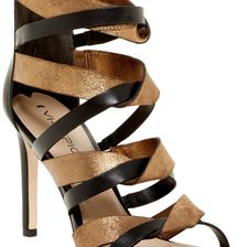 Via Spiga Elyse Twist Strappy Sandal BRNZBLK