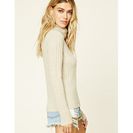 Bijuterii Femei Forever21 Cowl Neck Sweater Top Oatmeal