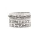 Bijuterii Femei Forever21 Etched Bangle Set Bsilver