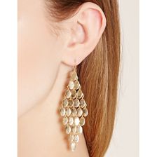 Bijuterii Femei Forever21 Tiered Oval Drop Earrings Gold