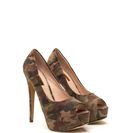 Incaltaminte Femei CheapChic High Voltage Camo Platform Pumps Camouflage