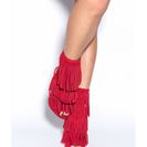 Incaltaminte Femei CheapChic Fringe Frenzy Faux Suede Booties Red