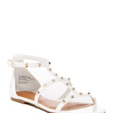 Incaltaminte Femei 14th Union Mallori Stud Sandal WHITE