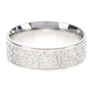 Bijuterii Femei Savvy Cie Lords Prayer Band Ring SILVER