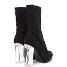 Incaltaminte Femei CheapChic Clear Your Mind Chunky Lucite Booties Black