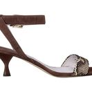Incaltaminte Femei Johnston Murphy Katy Ankle Strap Brown Kid SuedeBrown Natural Snake Print