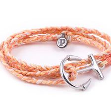 Accesorii Femei Pura Vida Silver Anchor Peach Multicolor