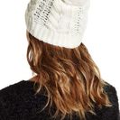 Accesorii Femei Vince Camuto Cable Knit Genuine Rabbit Pompom Beanie EGRET