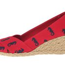 Incaltaminte Femei LAUREN Ralph Lauren Cecilia Ralph Lauren Bright Red Canvas Embossed Critters
