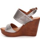 Incaltaminte Femei GC Shoes Girls Night Wedge Sandal Silver Metallic