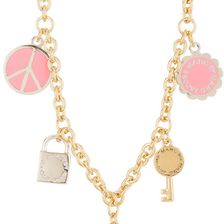 Marc by Marc Jacobs Happy House Charm Necklace BRIGHT ROSE MULTI