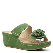 Incaltaminte Femei David Tate Justice Wedge Sandal Green