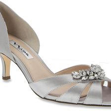 Nina Cylinda Silver Satin