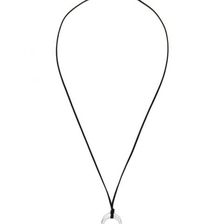 Bijuterii Femei Forever21 Curved Pendant Necklace Blackbsilver