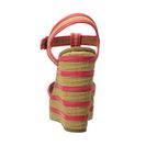 Incaltaminte Femei COACH Geneva Natural StrawBright Coral Semi Matte Calf