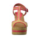 Incaltaminte Femei COACH Geneva Natural StrawBright Coral Semi Matte Calf