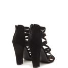 Incaltaminte Femei CheapChic Crisscross Off Strappy Chunky Heels Black