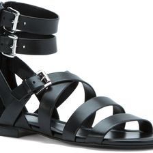 Michael Kors Jocelyn Flat Sandal Black Leather