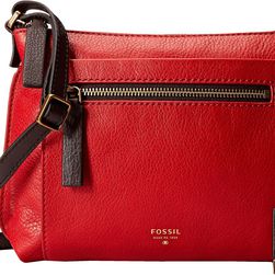 Fossil Vickery Crossbody Real Red