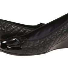 Vaneli Melore Black Quilted Nappa/Black Mag Patent/Match Elastic